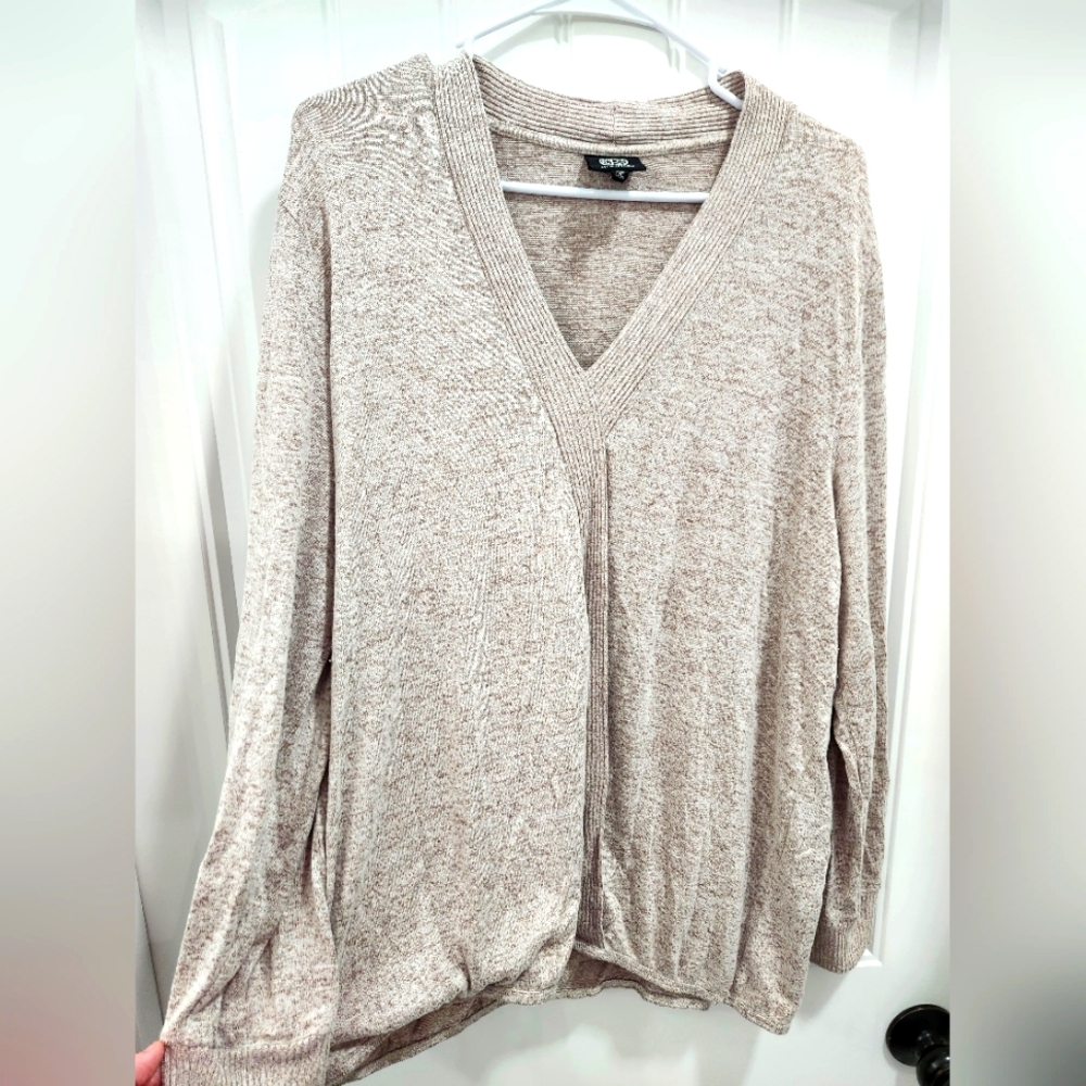 Bobeau Women's Shirt Top Sweater Plus Size 2X